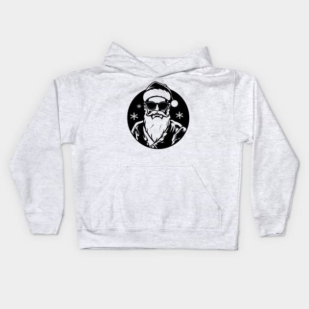 Santa Claus Kids Hoodie by MZeeDesigns